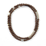 "Ethereal Snowy Lotus" Incense Beads Bracelet· 108 Seeds