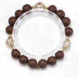 " Ethereal Snowy Lotus" Incense Beads Bracelet