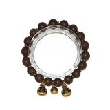 " Ethereal Snowy Lotus" Incense Beads Bracelet